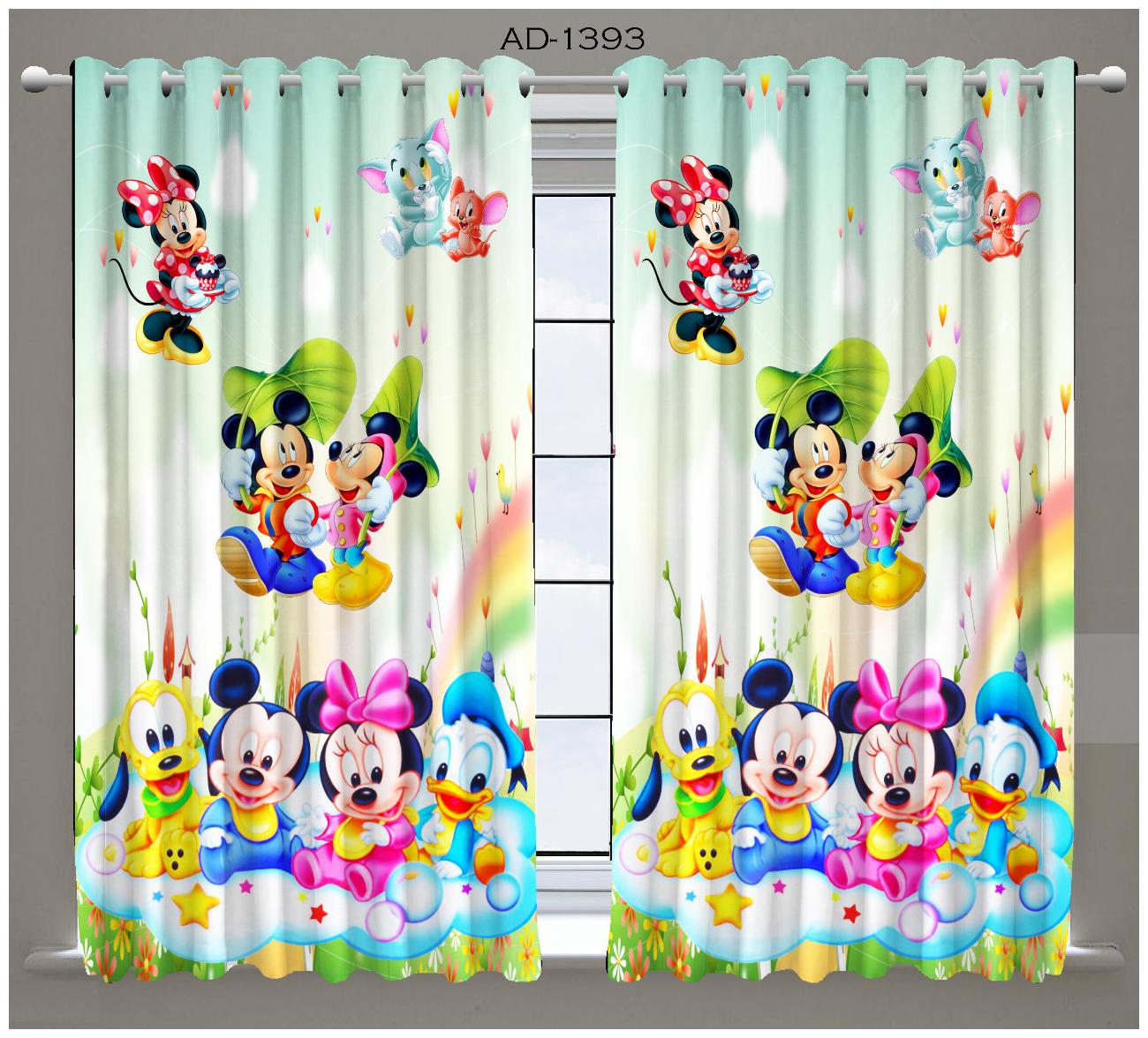

DINGGA DECOR Polyester Long Door Blackout Multi Regular Curtain ( Eyelet Closure Printed )