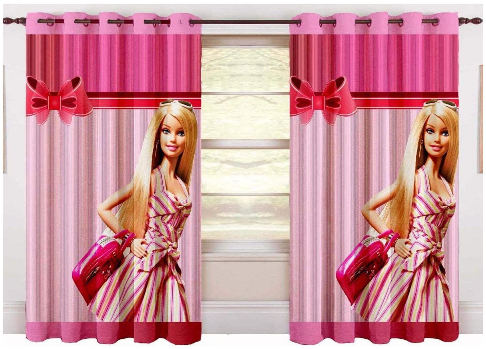

DINGGA DECOR Polyester Door Blackout Multi Regular Curtain ( Eyelet Closure Printed )