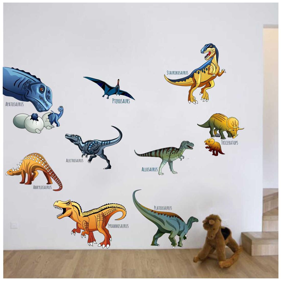 

Rawpockets Wall Stickers Dinosaurs Family Wall Decal Sticker