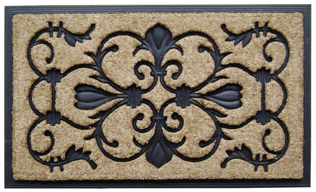 

Dirtbuster Majesty Coir Rubber 30-inch x 18-inch Door Mat Tan Brown Black Nat