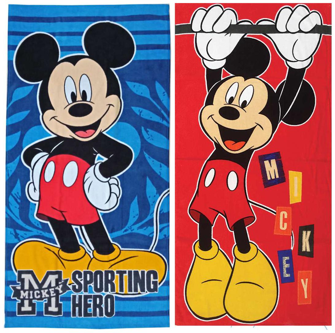 

Disney 350 GSM Cotton Bath Towel ( 2 Pieces Multi )