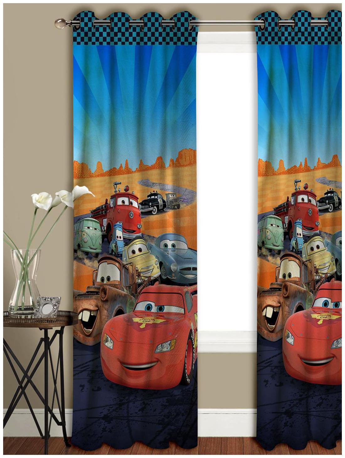 

Disney- Athom Trendz- Cars- Kids- Long Door Curtain- Single Piece- 48x108 each (4ftx9ft)
