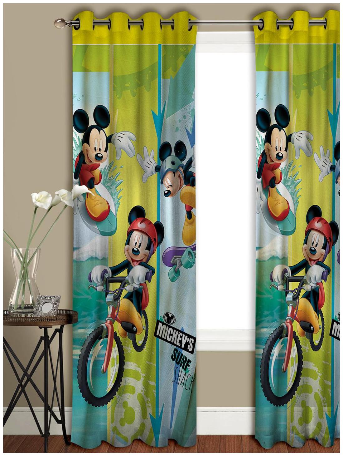 

Disney- Athom Trendz- Mickey Mouse- Kids- Long Door Curtain- Single Piece- 48x108 each (4ftx9ft)