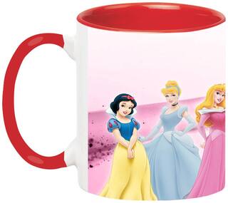 Disney Princess Ceramic Coffee Black Mug by Ashvah-Mug-1995-Red