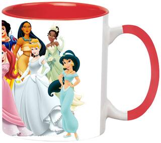 Disney Princess Ceramic Coffee Black Mug by Ashvah-Mug-1997-Red