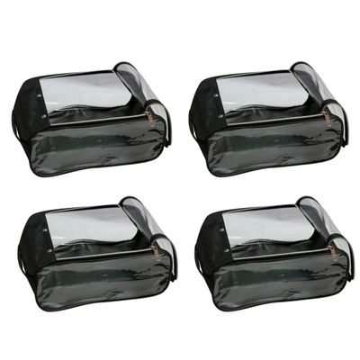 

DIVYANA Shoe Bag Shoe Pouch Shoe Cover Multipurpose Bag (Black)-Set of 4 pcs