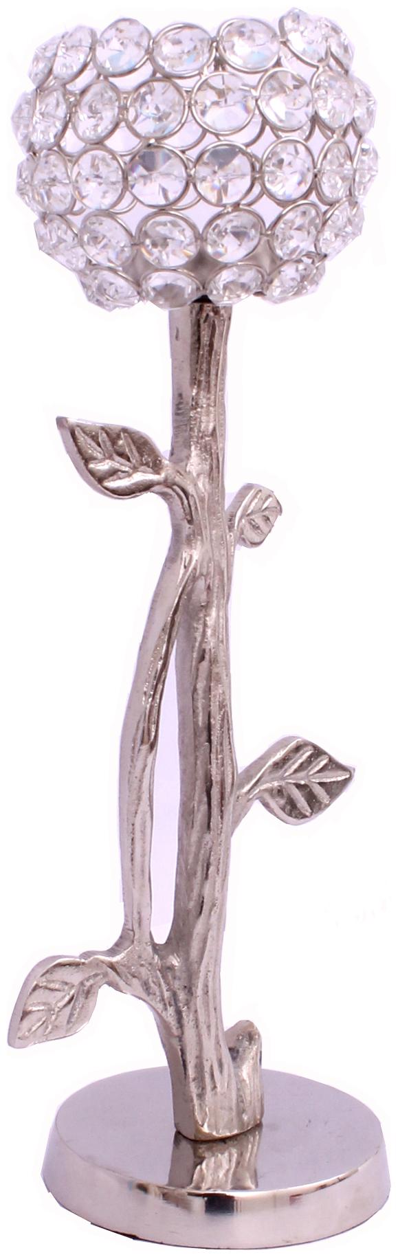 

Home Sparkle Glass Silver Tea light holder