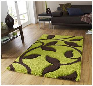 Dizen Star 5D High Quality Polyester Shaggy Carpets (SKU-CARPET-1083-4 ft x 6 ft)