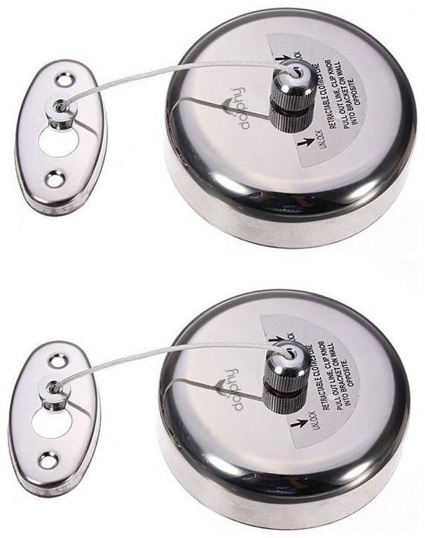 

Dolphy Stainless Steel Round Shape Clothes Line - Set Of 2