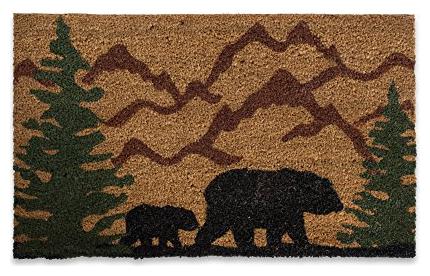 

Doormat Indoor Outdoor Natural Coir Easy Clean Rubber Back 18x30 Inches Brown