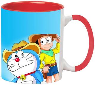 Doraemon Cartoon Ceramic Coffee Mug by Ashvah-MUG1413