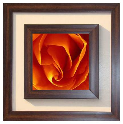 

Double Frame Floral Canvas Lila Painting With Frame 12 x 12 Inch