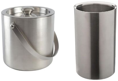 Double wall Ice bucket with wine cooler