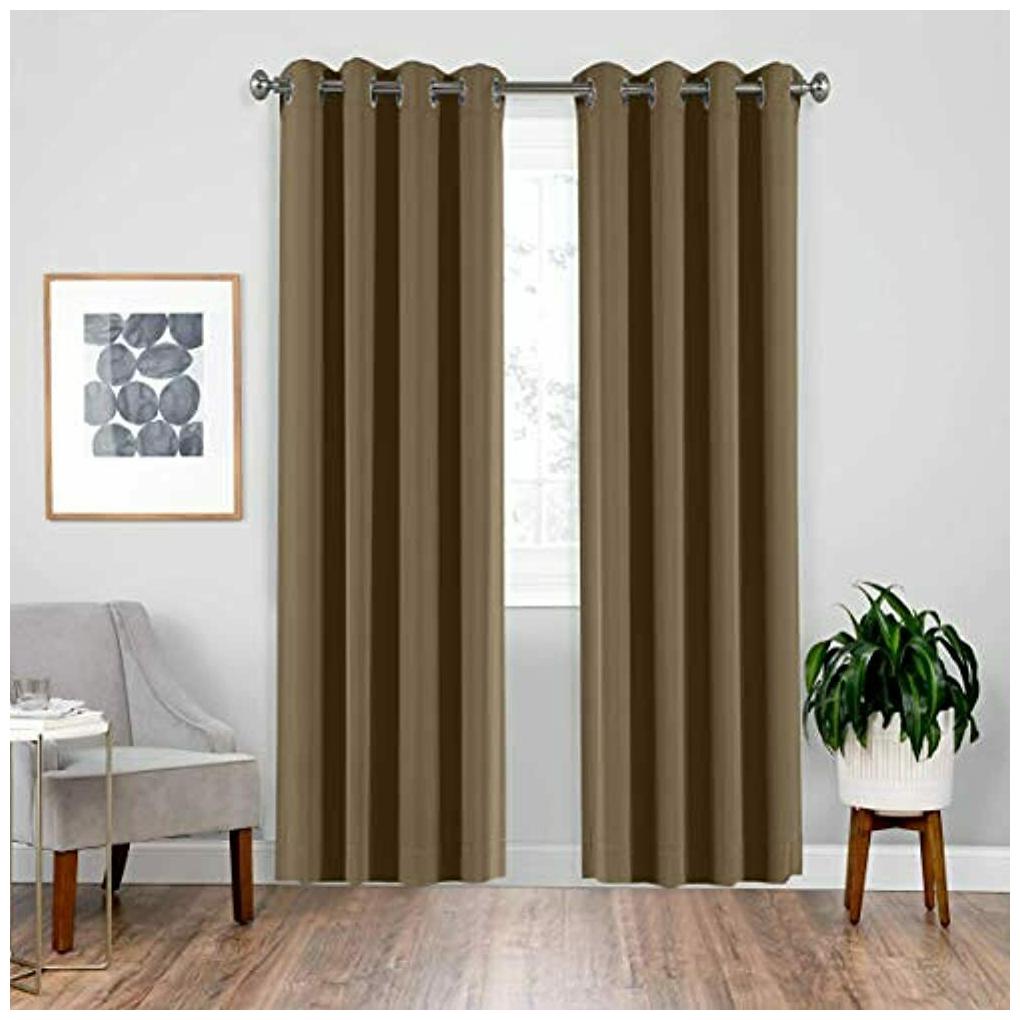 

Downluxe Blackout Curtains Living Rooms - Window Treatment Thermal Insulated Of
