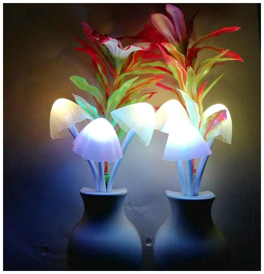 

DP Endeavors Color Changing Multi Color Led Sensor Mushroom Night Light Night Lamp Combo (Mushroom Light)