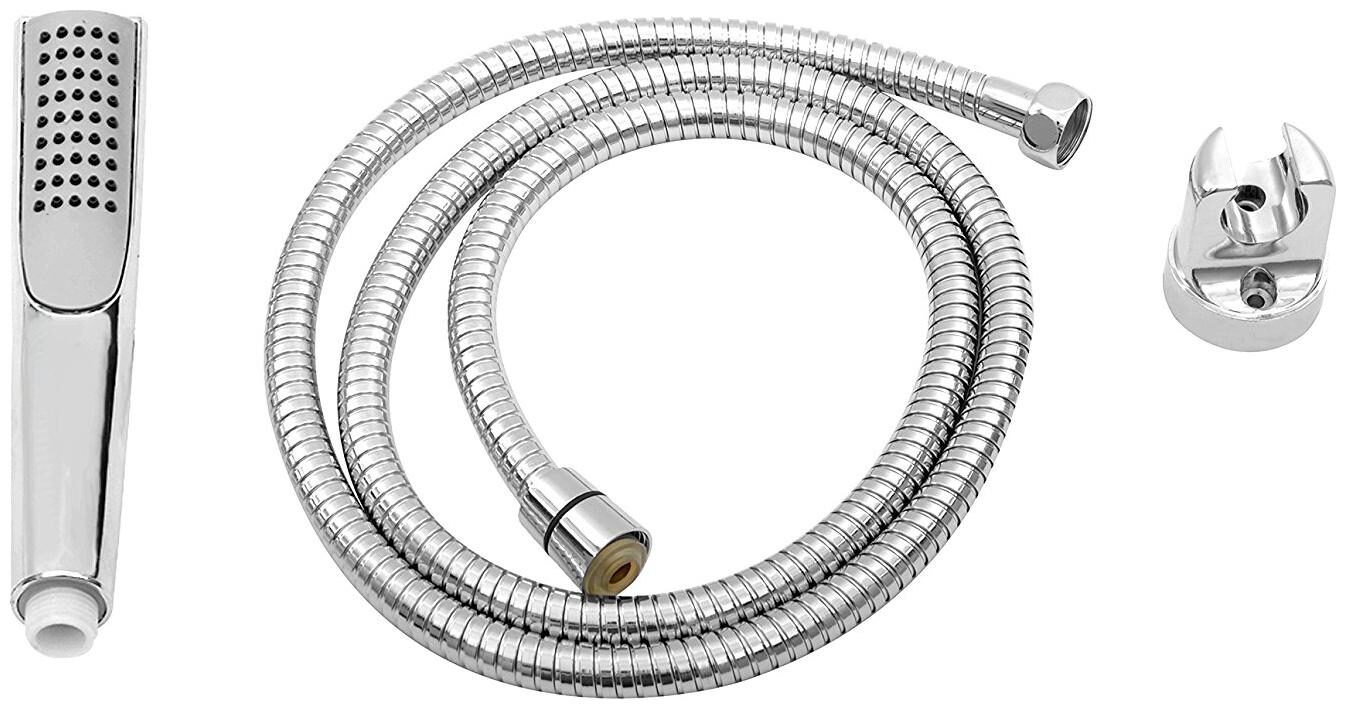 

Dr Homz N Kitch-Rust Free Hand Shower With 1 5 Meter Stainless Steel Hose And Hook