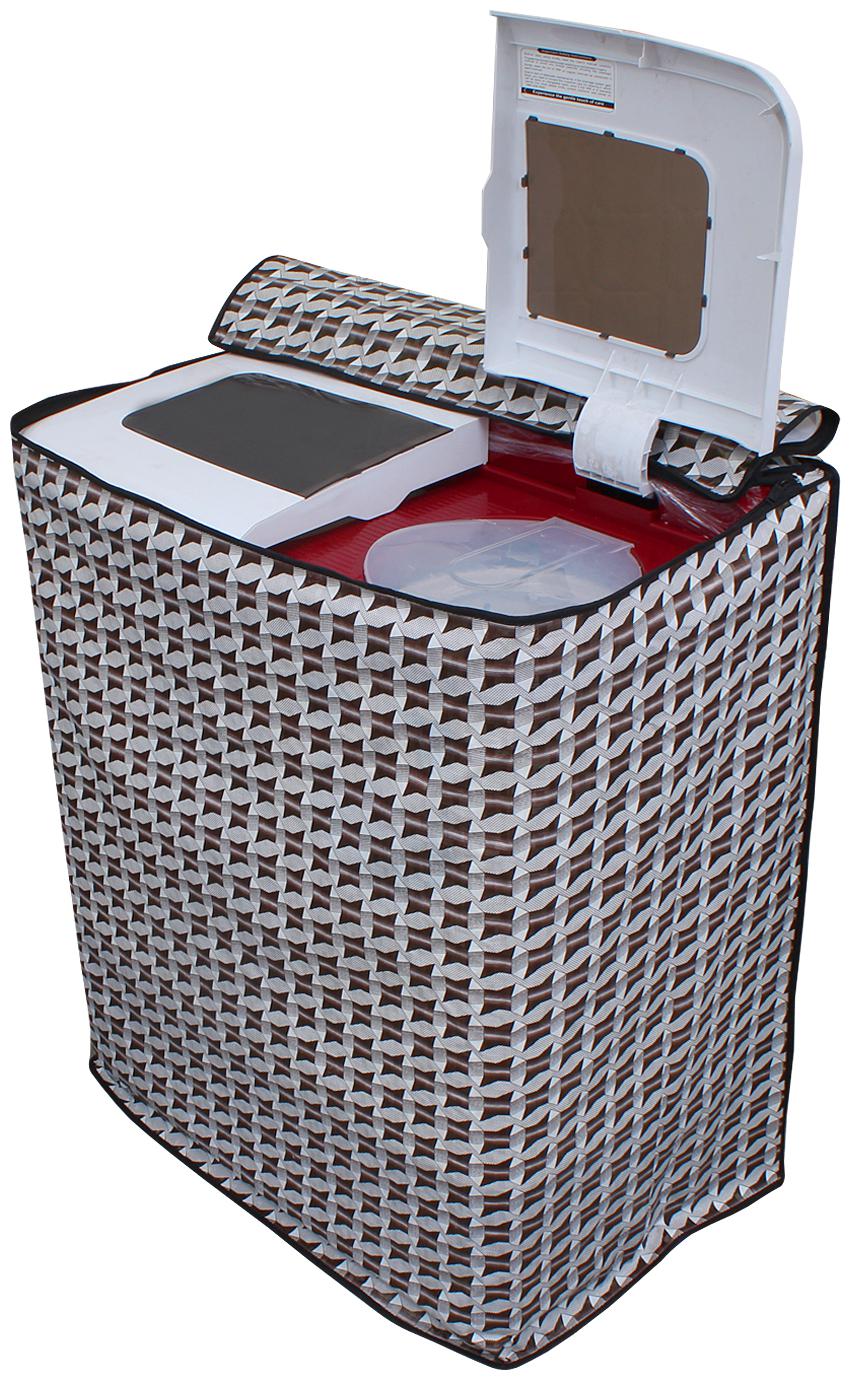 

Dream Care Abstract Silver Washing Machine Cover For Semi Automatic Machine For Samsung Wt657qpndpg 7 2 kg Washing Machine