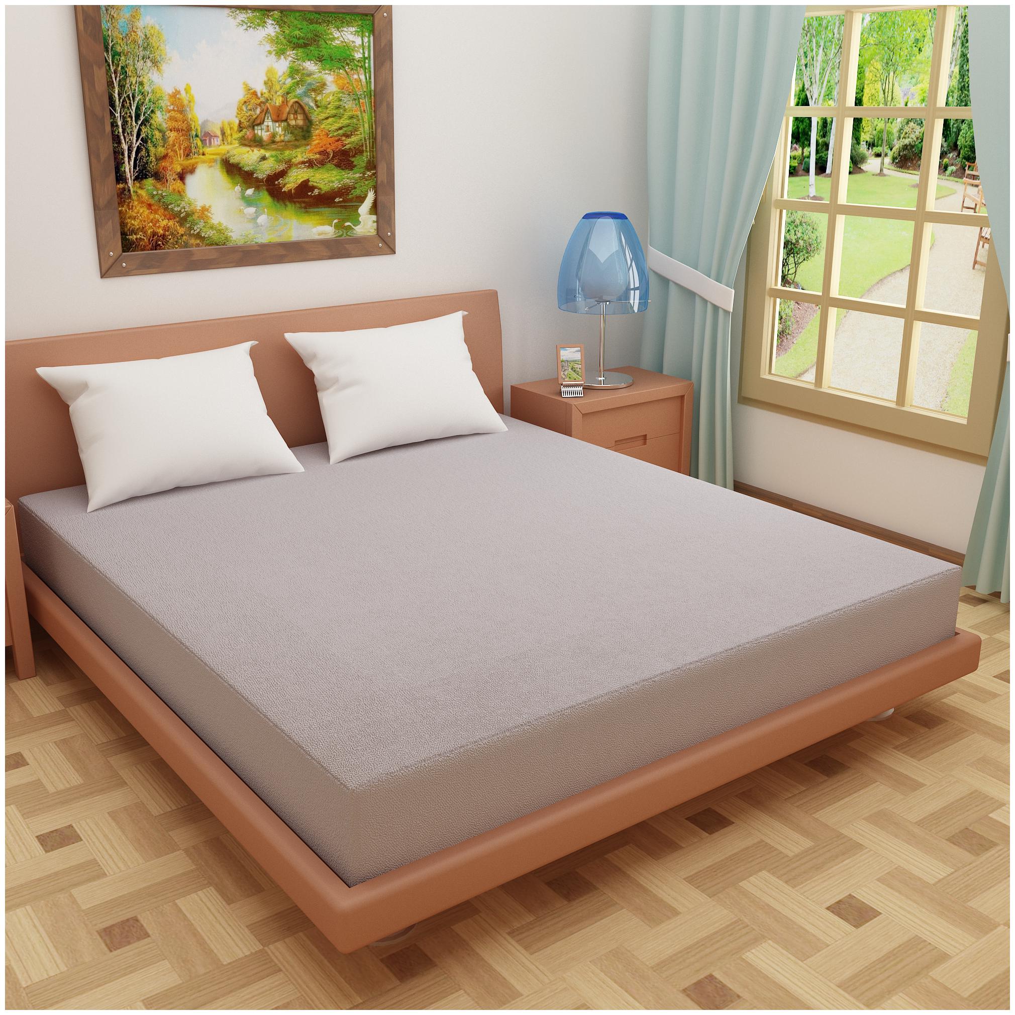 

Dream Care Waterproof Mattress Protector Size Single bed( 30 x78 ) Grey