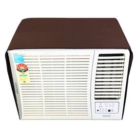 Dream Care Coffee Colored Waterproof and Dustproof Window AC Cover for Carrier Estrella CACW12ES3S2 1 Ton 3 star AC