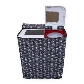 Dream Care Grey Floral Washing Machine Cover For Semi Automatic Machine For Panasonic Na-w68b2hrb 6.8 Kg Washing Machine