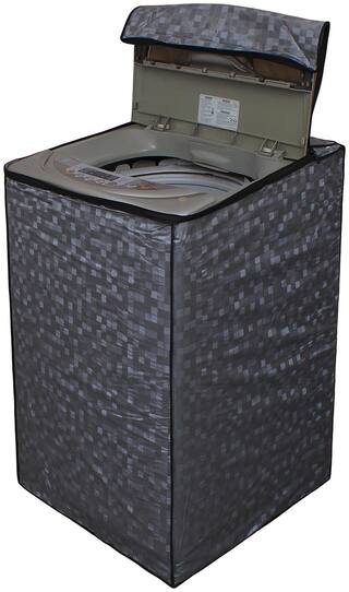 Dream Care Grey Printed Washing Machine Cover for Fully Automatic Top Loading Panasonic NA-F62B5HRB/NA-F62B3HRB 6.2 kg