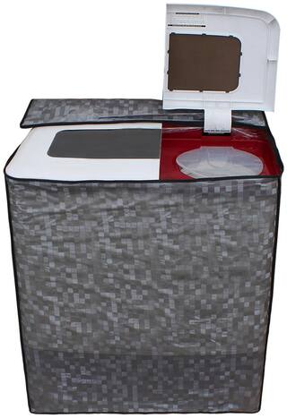 Dream Care Grey Waterproof & Dustproof washing Machine Cover For Semi Automatic Top Load 5.5 kg to 6.5 kg - All Brand Washing Machine