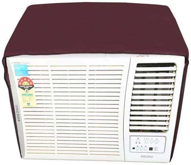 Dream Care Maroon Colored Waterproof and Dustproof Window AC Cover for Bluestar 5W12GA AC 1.0 Ton 5 Star Rating