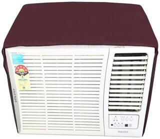 Dream Care Maroon Colored Waterproof and Dustproof Window AC Cover for Whirlpool Magicool Platinum V AC 1.2 Ton 5 Star Rating