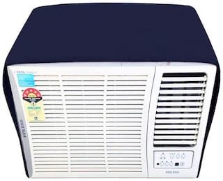 Dream Care Navyblue Colored Waterproof and Dustproof Window AC Cover for Godrej GWC 12 TGZ 3 RWPT 1 ton 3 star ac