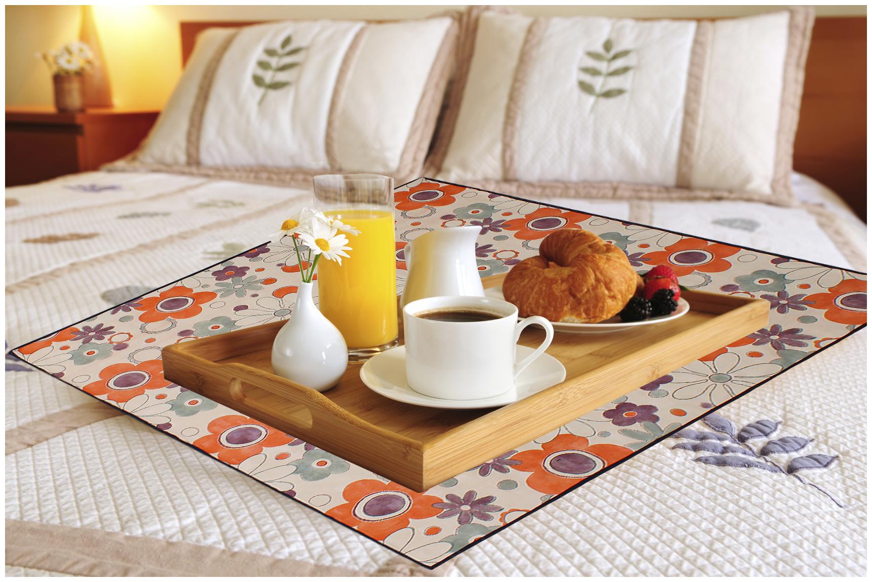 

Dream Care Printed Waterproof Oilproof Square Bed Server Food Mat
