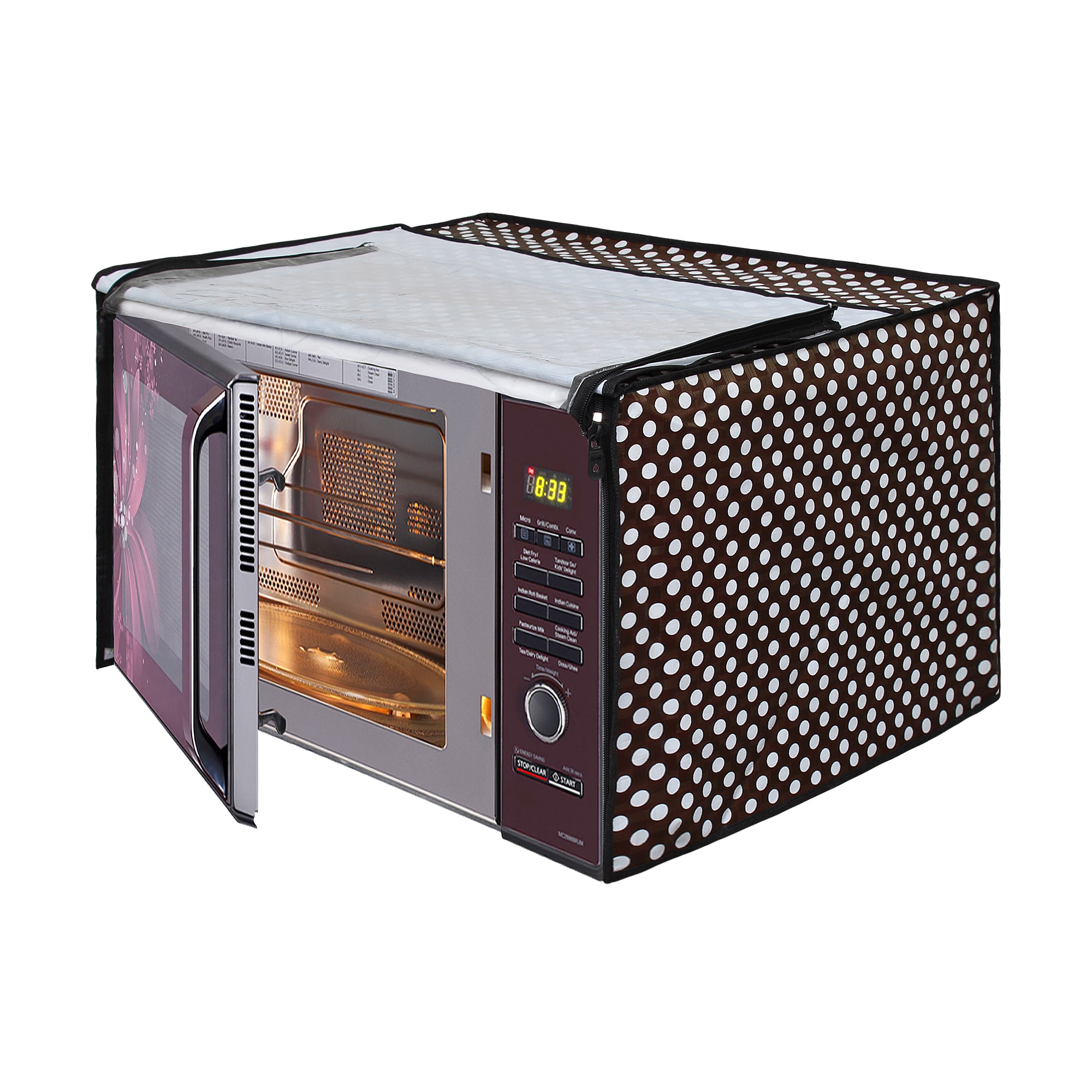 

Dream Care Printed Microwave Oven Cover for LG 21 Litre Convection Microwave Oven MC2146BP