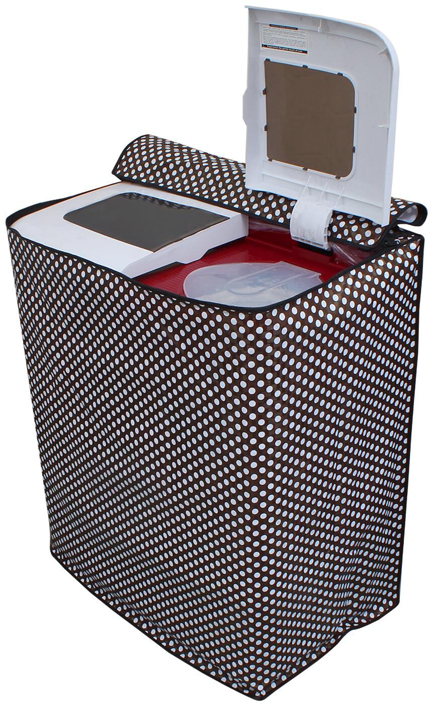 

Dream Care Polka White And Black Washing Machine Cover For Semi Automatic Machine For Samsung Wt9201ec 7 2 kg Washing Machine