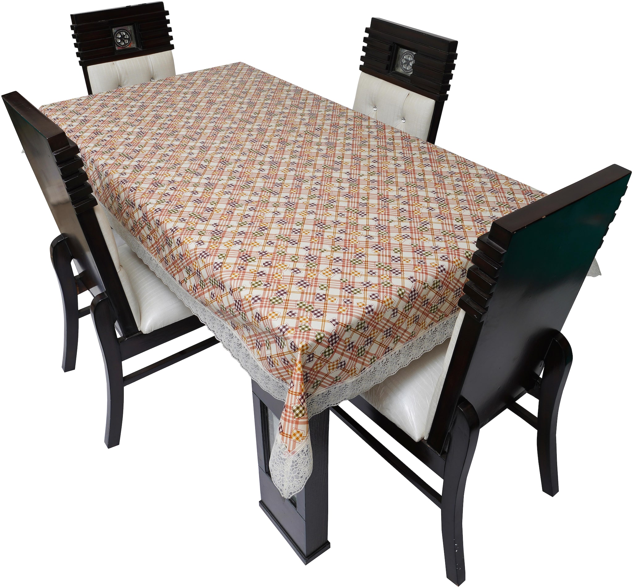 

Dream Care Printed Waterproof Dinning Table Cover 4 Seater 4 Seater Dinning Table Cover Plastic Size 52x76 Inch CA11