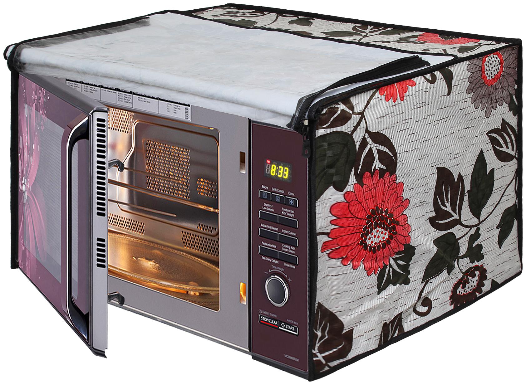 

Dream Care Printed Microwave Oven Cover for Whirlpool 23 Litre Convection Microwave Oven Magicook Flora
