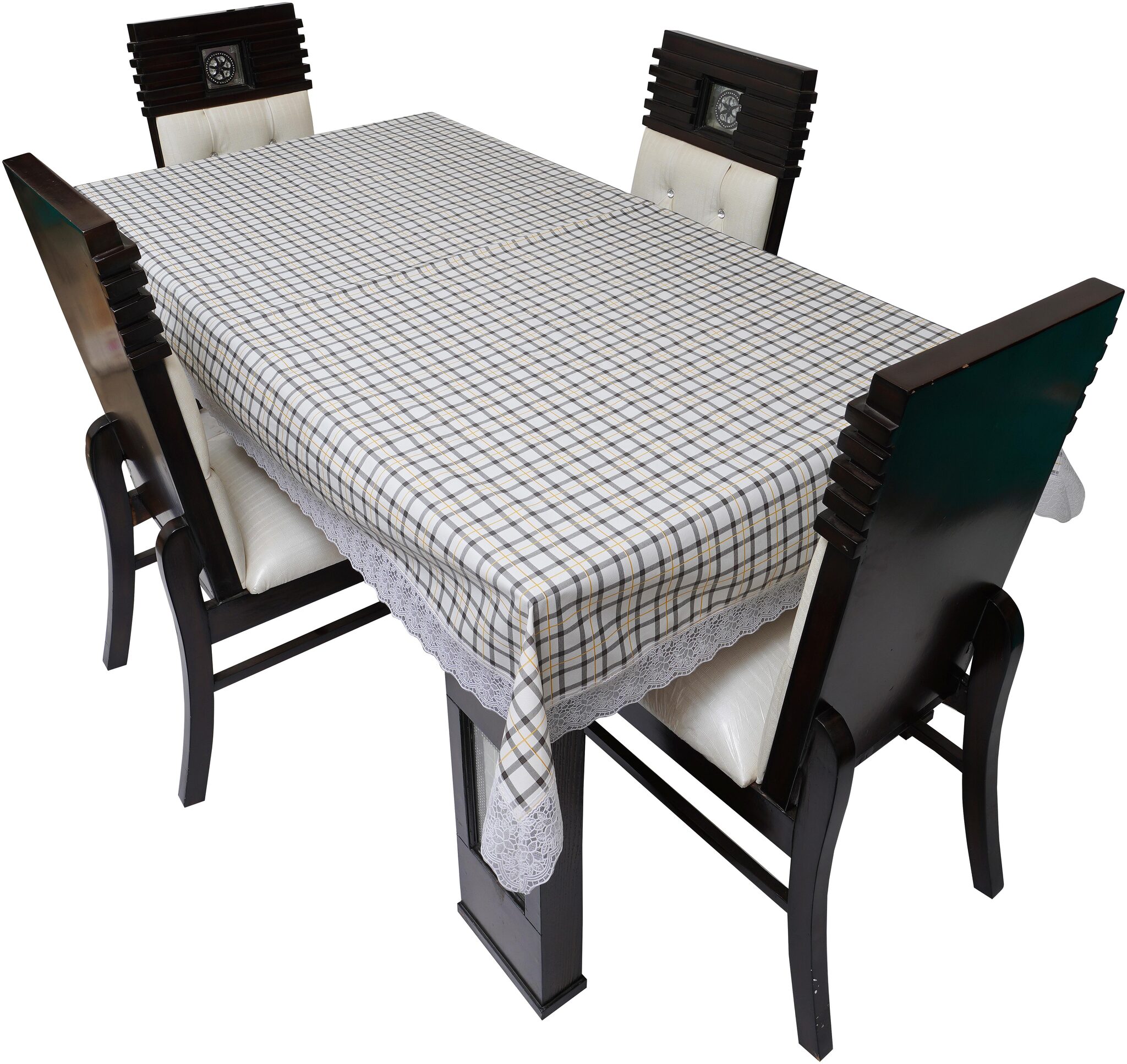 

Dream Care Printed Waterproof Dinning Table Cover 4 Seater 4 Seater Dinning Table Cover Plastic Size 52x76 Inch CA04