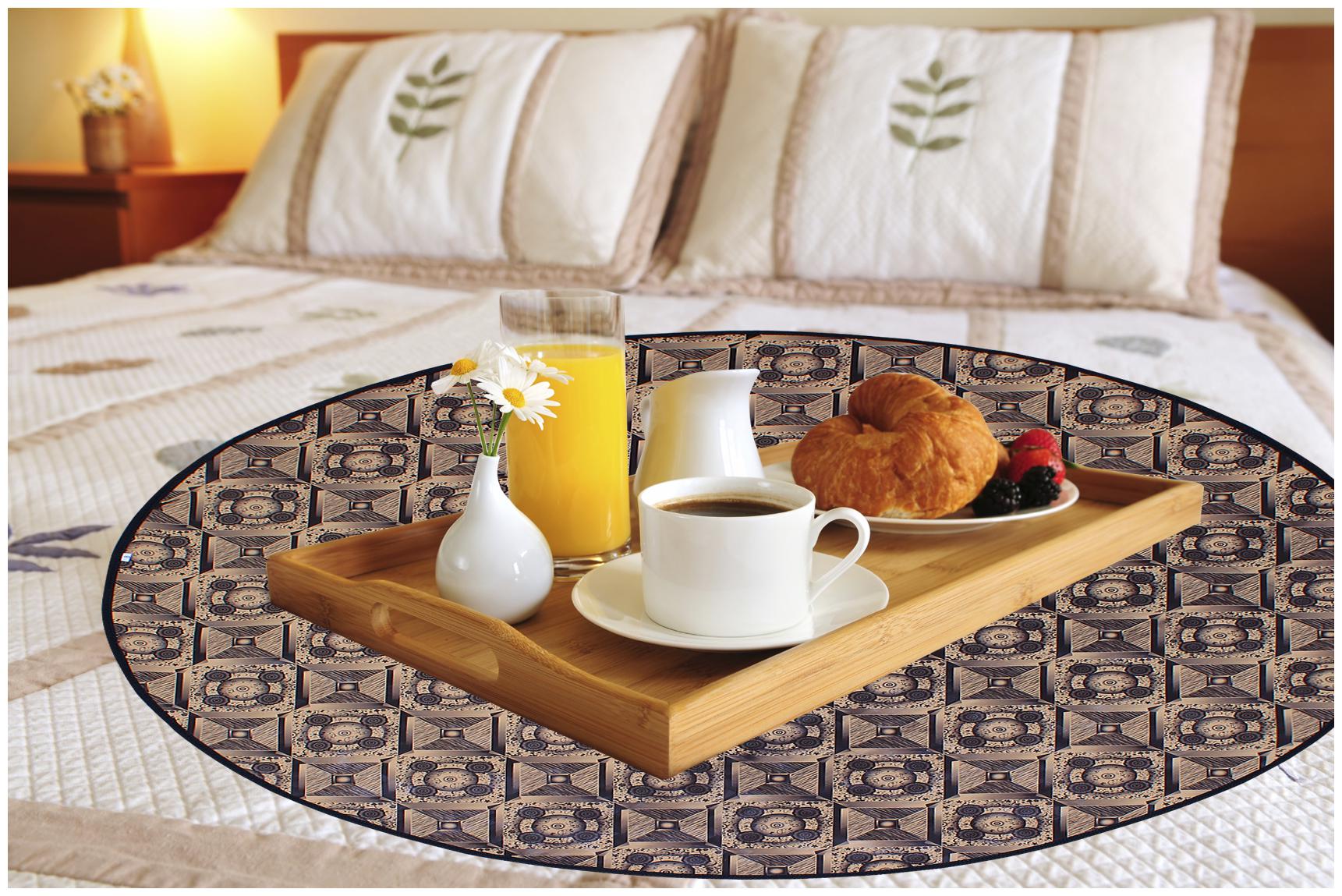 

Dream Care Printed Waterproof Oilproof Round Bed Server Food Mat