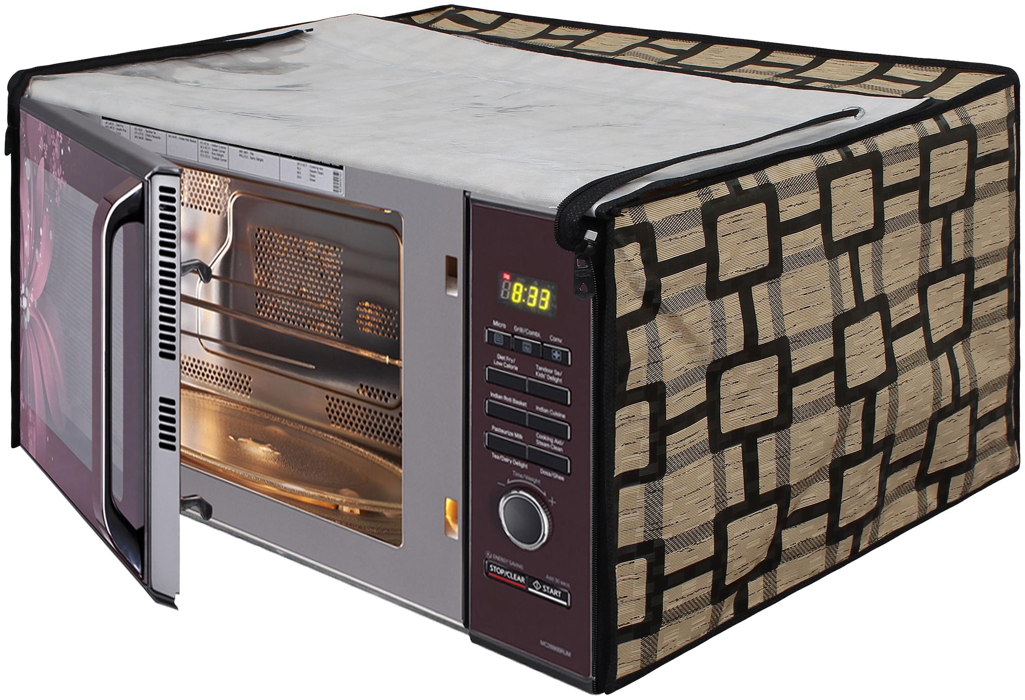 

Dream Care Printed Microwave Oven Cover for Samsung 21 Litre Convection Microwave Oven CE77JD-LB