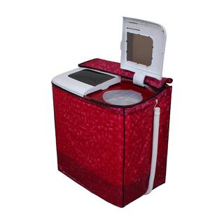 Dream Care Red Printed Washing Machine Cover for Semi Automatic BPL BSATL65N1 6.5 kg