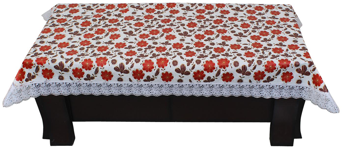 

Dream Care Waterproof Designer Center Table Cover with White Lace (40x60)