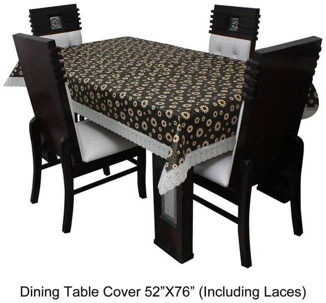 Dream CareTM Designer Waterproof Dining Table Cover 4 Seater 132.08 cm (52 inch) x 193.04 cm (76 inch)SAMS35