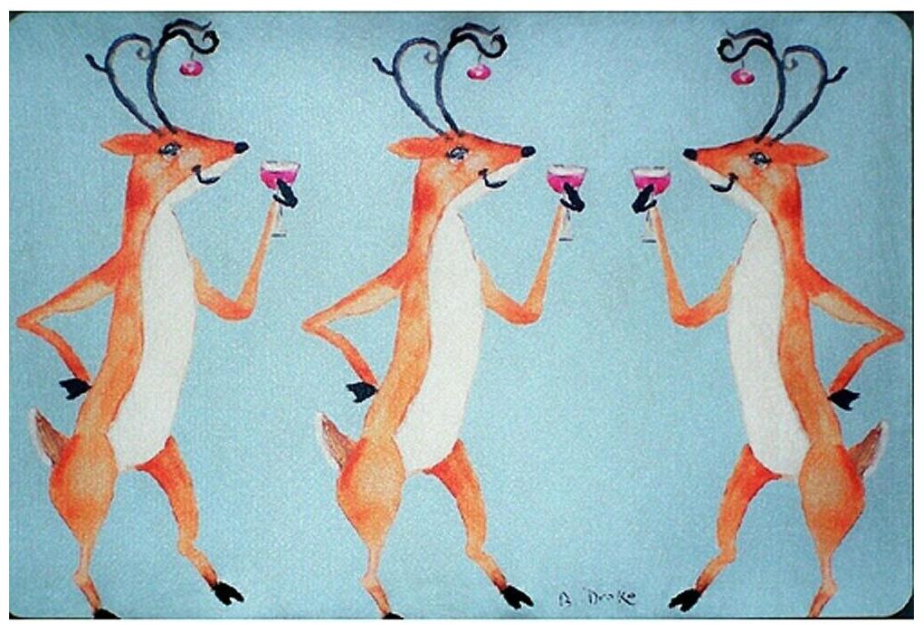 

Drinking Deer Door Mat 18x26 Multi
