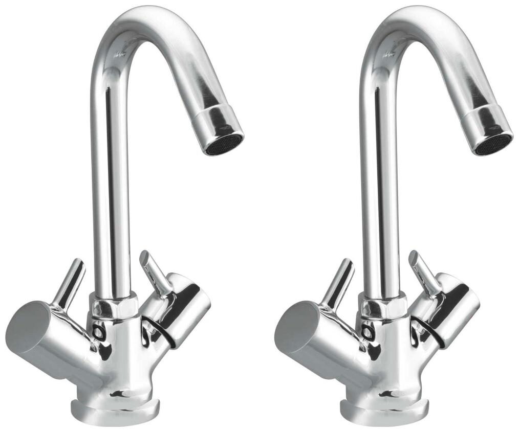 

Drizzle Deck Mount Brass Basin and Sink Mixers ( Handle Controlled )
