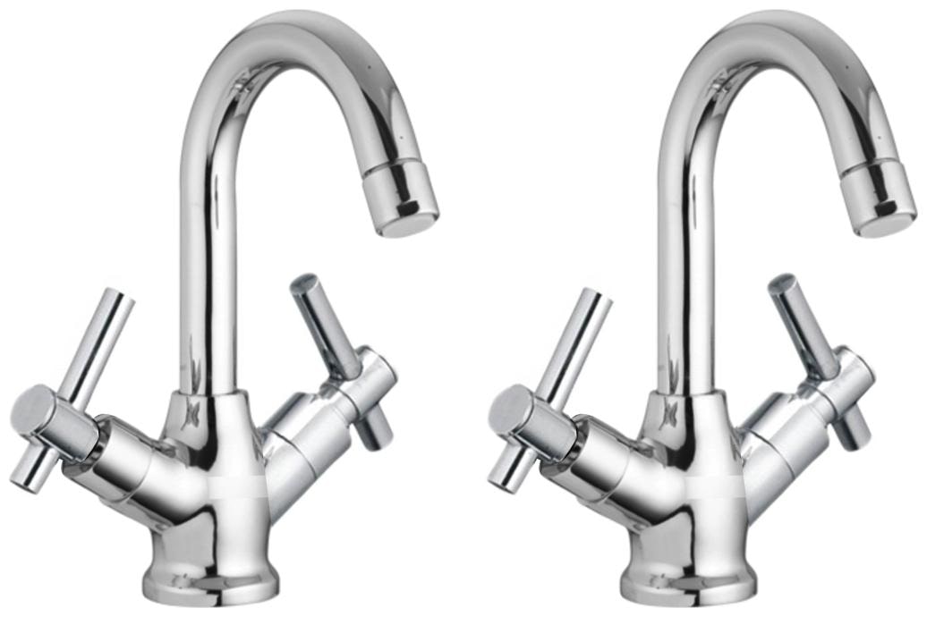 

Drizzle Deck Mount Brass Basin and Sink Mixers ( Handle Controlled )