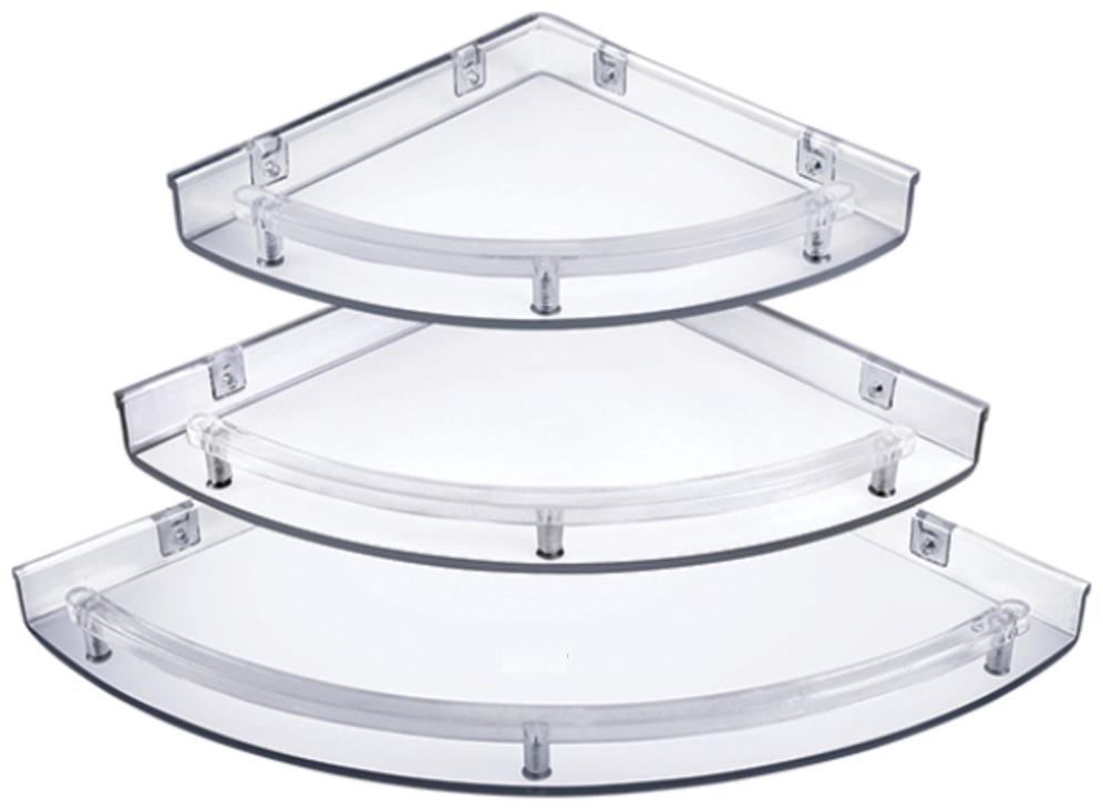 

Drizzle Corner Shelves Super Clear - Set Of 1 (3 pcs)