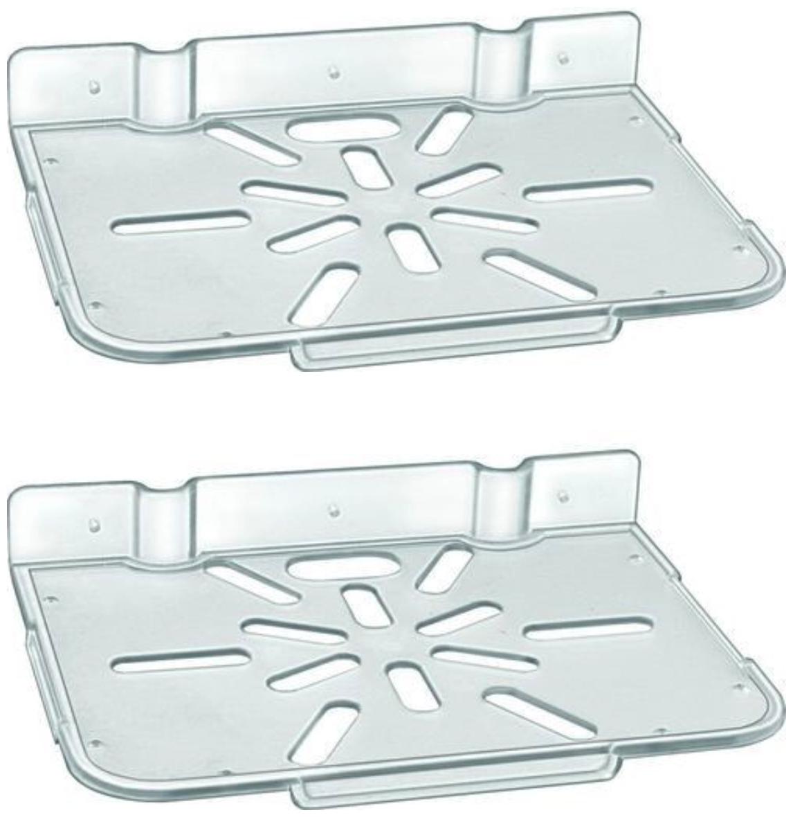 

Drizzle Set Top Box Shelve Clear Set Top Box Shelves Transparent - Combo Of 2 Pieces