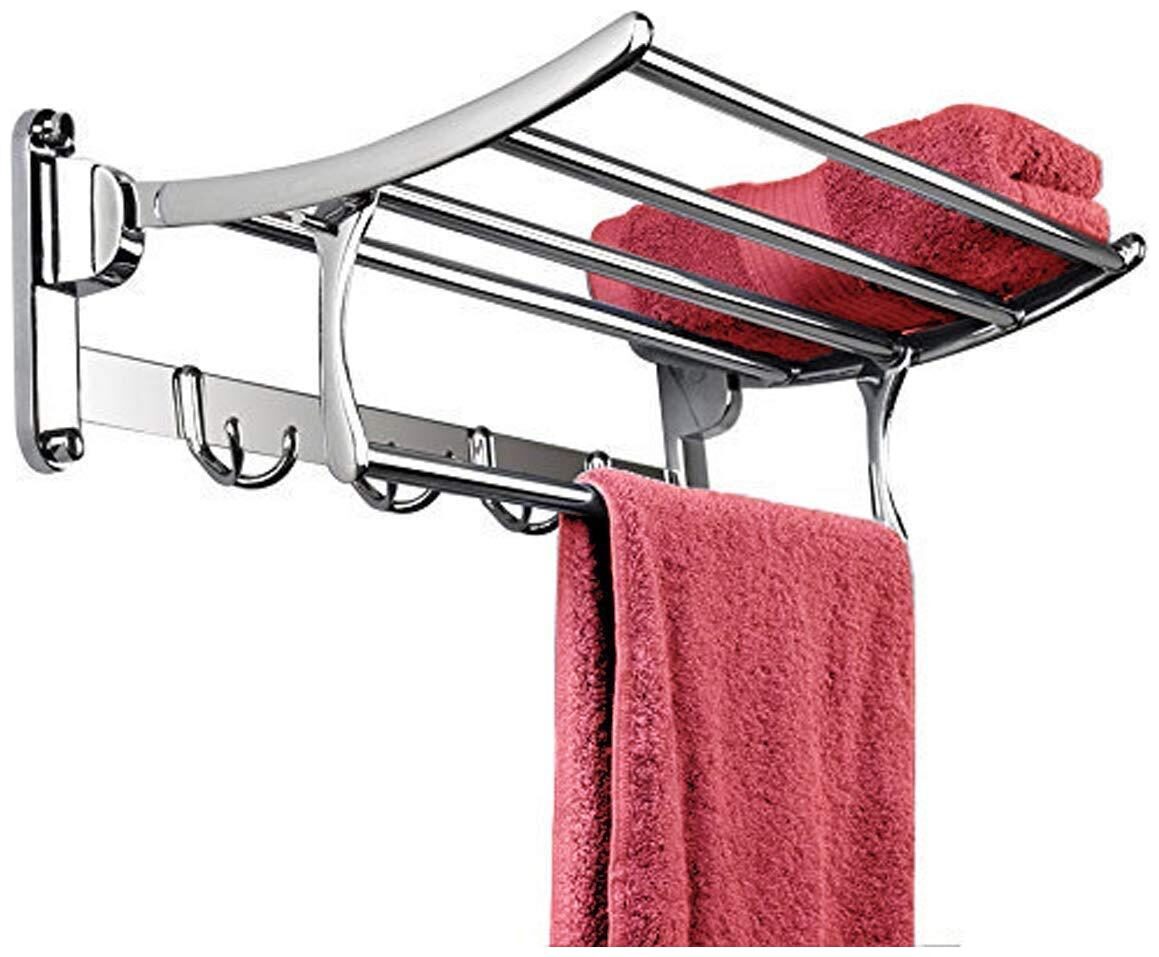 

Drizzle Stainless Steel Folding Towel Rack(24 Inch Silver)
