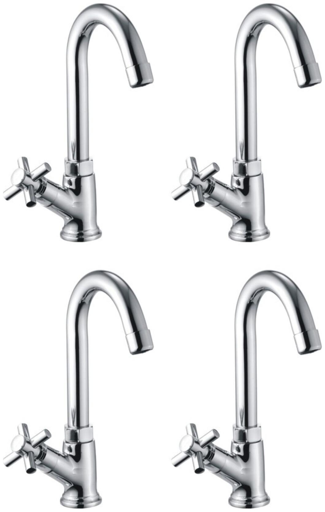 

Drizzle Swan Neck Pillar Cock Corsa Brass - Set of 4