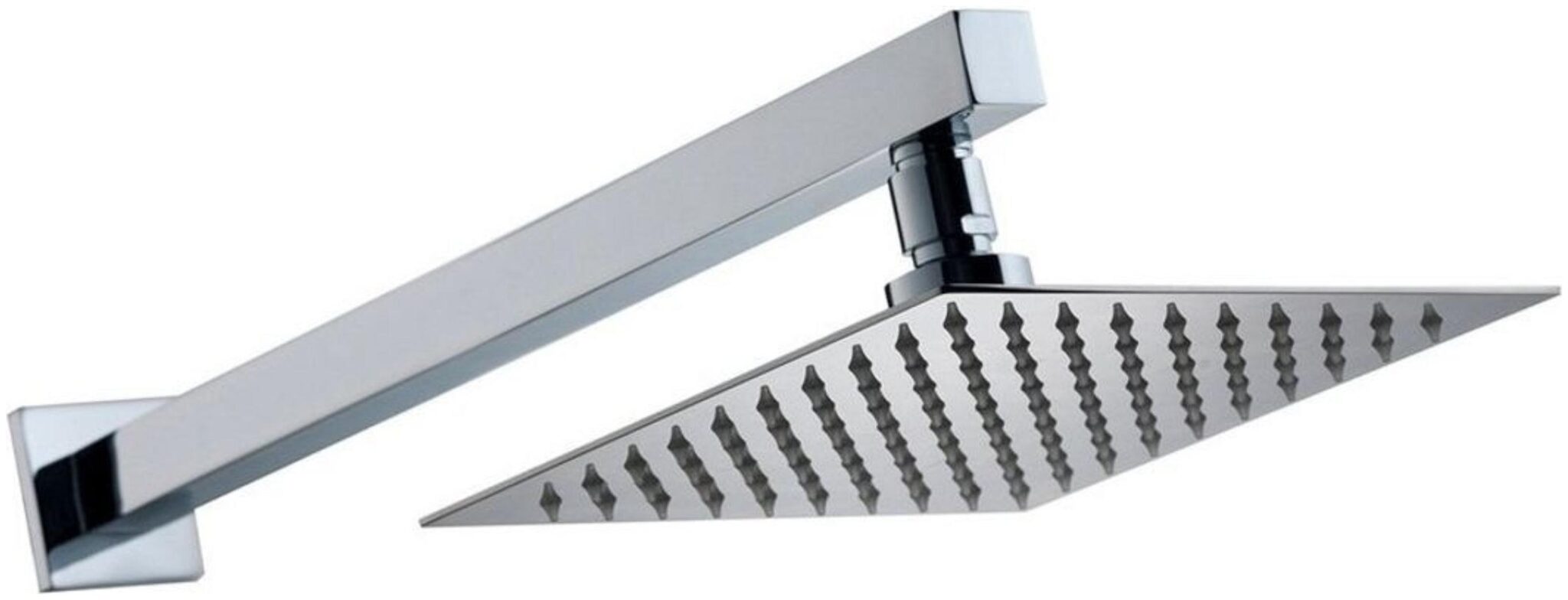 

Drizzle Ultra Slim Overhead Shower 4x4 Inch With 12 Inch Long Arm