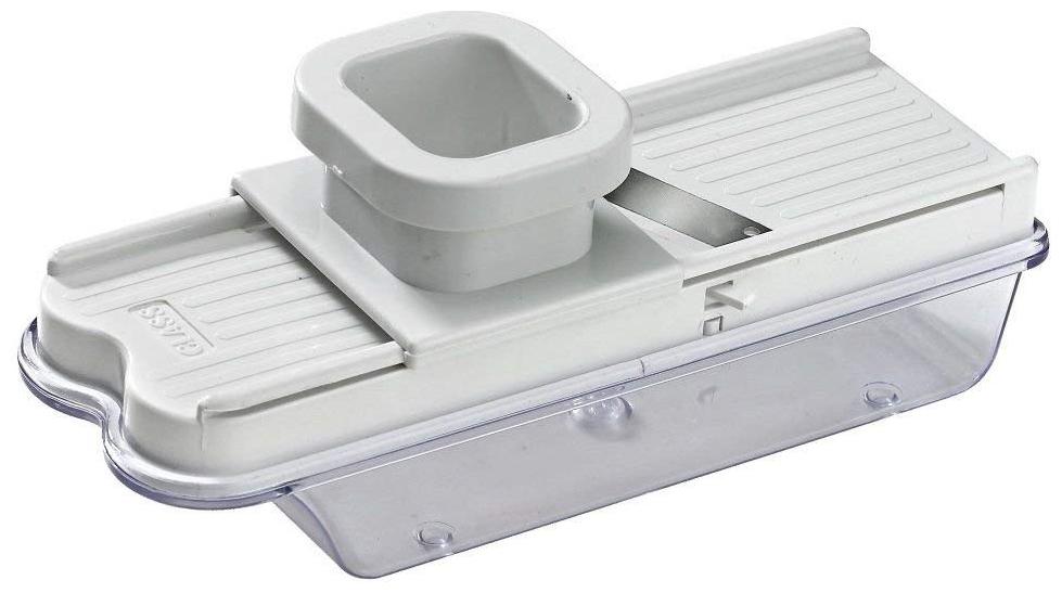 

Dry Fruits and Vegetables Compact Plastic Cutter Slicer with Holder and Container (Pack of 1) Assorted Color
