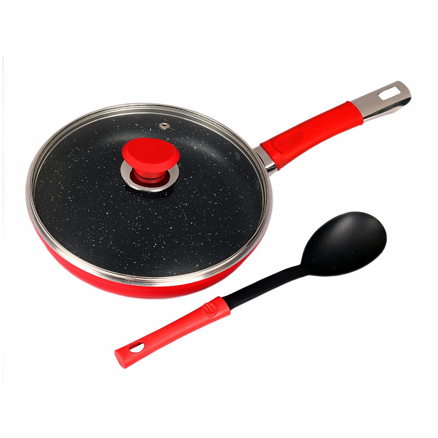 

Dura Nova Thick Edge Galaxy Fry Pan With Lid And Unique Handle